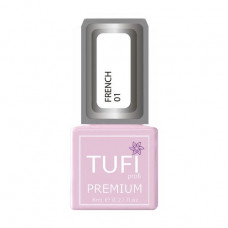 Gel polish for nails of Tufi Profi Premium French 01 of White, 8 ml