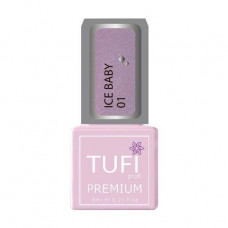 Gel polish for nails of Tufi Profi Premium Ice baby 01 Arctic, 8 ml
