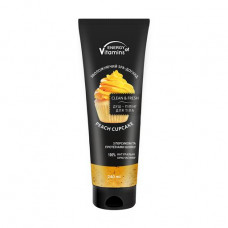 Gel peeling for a body of ENERGY of Vitamins Peach Cupcake with a peach and proteins of silk, 240 ml