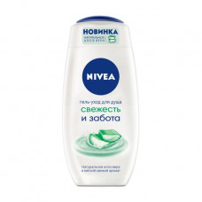 Gel leaving for Nivea shower Freshness and care, with a natural aloe belief, 250 ml