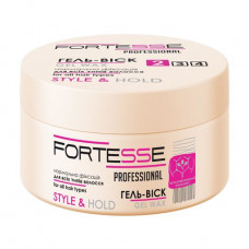 Gel-wax for hair of Fortesse Professional Style & Hold Gel Wax of normal fixing, 75 ml