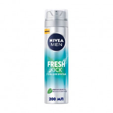 Shaving gel of men's Nivea Men Fresh Kick, 200 ml