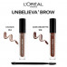 Gel for eyebrows of L'Oreal Paris Unbelieva Brow 108 of Dark brown, 3.4 ml