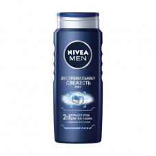 Shower gel 2 in 1 for a body and hair of Nivea Men Extreme freshness, men's, 500 ml