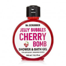 Mr.Scrubber Jelly Bubbles Cherry Bomb shower gel all-type skin, 300 ml