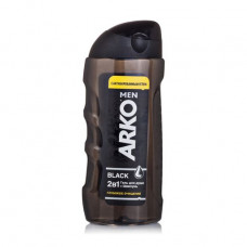 Shower gel and shampoo 2 in 1 Arko Men Black, men's, 260 ml