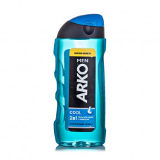 Shower gel and shampoo 2 in 1 Arko Men Cool Sea freshness, men's, 260 ml