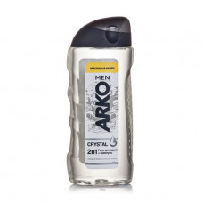 Shower gel and shampoo 2 in 1 Arko Men Crystal, men's, 260 ml
