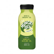 Shower gel and bathtubs of Hungry Skin Bath And Shower Gel moistening, vanilla + oil of avocado, 300 ml