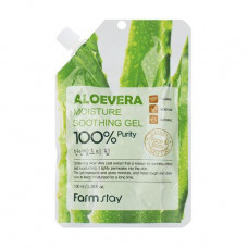 Face gel and bodies of FarmStay Aloevera Moisture Soothing Gel moistening, with aloe extract belief, 100 ml