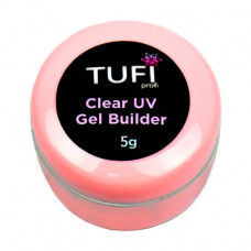 Gel for nail extension of Tufi Profi UV Gel, Clear, 5 g