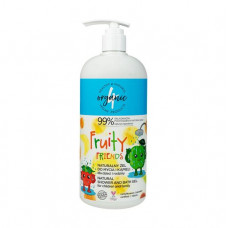 Gel for a bathtub and a shower for family 4organic Shower And Bath Gel Fruity, 1 l