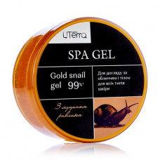 Gel with mutsiny snails of UTerra native Gold Snail Gel for face and body leaving, all-type skin, 300 ml