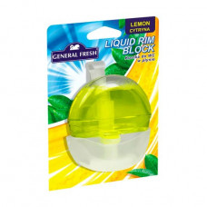 The gel block for a toilet bowl of General Fresh of Lemon, 55 ml
