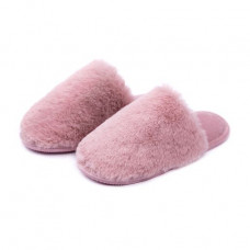 The women's room Twins HS-Lux slippers closed, fur, pink, size 38-39