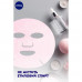 Gialuronovy fabric Nivea Organic Rose mask with hyaluronic acid and organic pink water, 1 piece