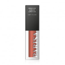 Liquid lipstick for lips of Parisa Cosmetics Powder Liquid Lipstick Soft Touch LG-112 with powdery effect, 01 Pink Nude, 4.5 ml