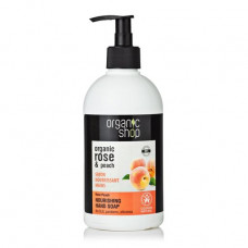 Organic Shop Organic Rose & Peach liquid soap Pink peach, 500 ml