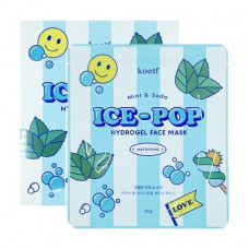 Hydrogel Koelf Mint & Soda Ice-Pop Hydrogel Face Mask face pack with mint and soda, 30 g