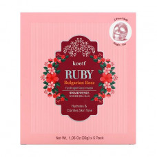 Hydrogel Petitfee & Koelf Ruby Bulgarian Rose Hydro Gel Mask face pack with a ruby and the Bulgarian rose, 5*30 g