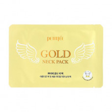 Hydrogel mask for a neck of Petitfee & Koelf Hydrogel Angel Wings Gold Neck Pack with a placenta, 10 g