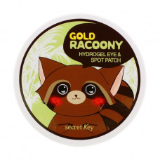 Hydrogel patches for skin around eyes of Secret Key Gold Racoony Hydrogel Eye Spot Patch with gold, 90 pieces