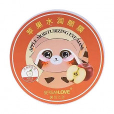 Hydrogel patches for skin around eyes of Sersanlove Apple Moisturizing Eye Mask with extract of apple, 60 pieces