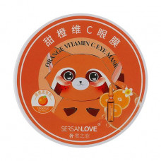 Hydrogel patches for skin around eyes of Sersanlove Vitamin C Blood Orange Eye Mask with vitamin C and extract of orange, 60 pieces