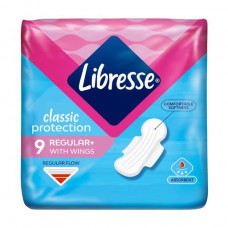 Libresse Classic Protection Regular sanitary pads, 9 pieces