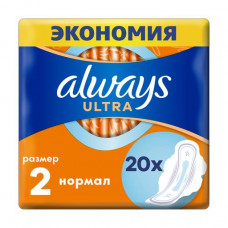 Sanitary pads for critical days Always Ultra Normal, size 2, 20 pieces