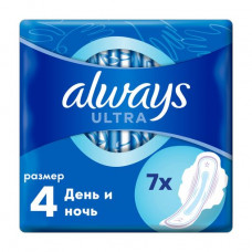 Sanitary pads for critical days of Always Ultra Night, size 4, 7 pieces