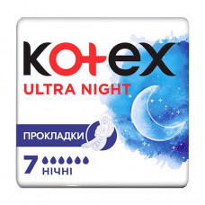 Sanitary pads for critical days of Kotex Ultra Night, 7 pieces