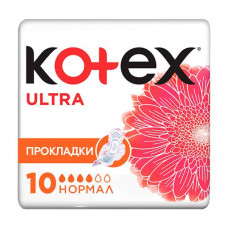 Sanitary pads for critical days of Kotex Ultra Normal, 10 pieces