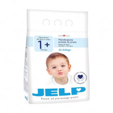 The hypoallergenic laundry detergent JELP 1+, for white linen, 28 washings, 2.24 kg