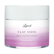 Clay Lapush Grape Seed Polyphenols Clay Mask face pack with polyphenols of grapes and pink clay, 50 ml