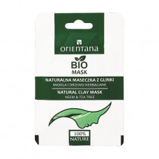 Clay Orientana Natural Clay Mask Neem & Tea Tree face pack Honey and a tea tree for oily skin of 10 ml