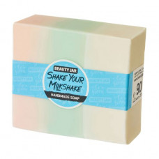 Beauty Jar Shake Your Milkshake Handmade Soap glycerin soap with aroma of strawberry with cream, 90 g