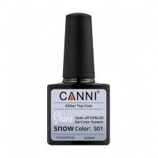 Glitterny top of Canni Glitter Top Coat S01 Snow Shine, 7.3 ml