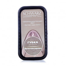 The SCHWARZ shoe polishing sponge pass colourless, 1 piece