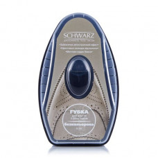 The SCHWARZ shoe polishing sponge with the batcher, colourless, 6 ml