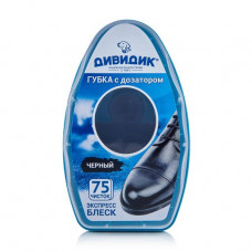 The Dividik shoe polishing sponge for smooth skin with the batcher, black, 6 ml