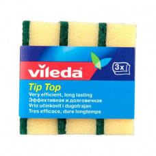 Gubka kitchen Vileda tip Top classical, 3 pieces.