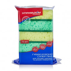Gubka kitchen Upravdom economical Super foam, 5 pieces