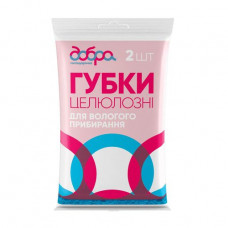 Gubka cellulose Dobra of a state present, 140*100*10 mm, 2 pieces
