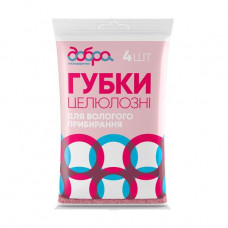 Gubka cellulose Dobra of a state present, 140*100*10 mm, 4 pieces