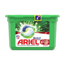 The All washing capsules Ariel in 1 Pods + Extra Clean Power, 18 washings, 18 pieces