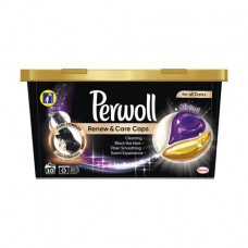 The Perwoll Renew & Care Caps washing capsules for dark and black things, 10 washings, 10 pieces