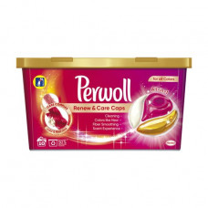 The Perwoll Renew & Care Caps washing capsules for color things, 10 washings, 10 pieces