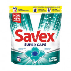 Savex Super Caps Extra Fresh washing capsules, 15 washings, 15 pieces
