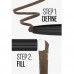 Pencil shadow for eyebrows of Maybelline New York Express Brow Satin Duo 02 Medium Brown, 0.71 g